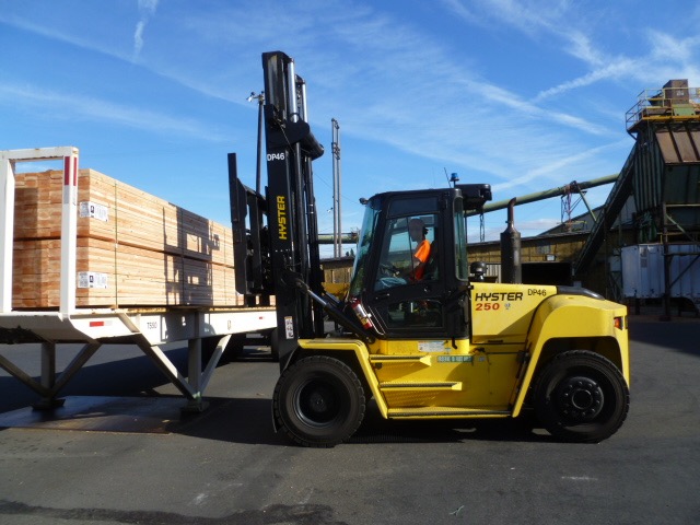 Heavy Duty Forklift Lumber Loading Lift with Roof Mount video camera surveillance safety camera digital recorder solution