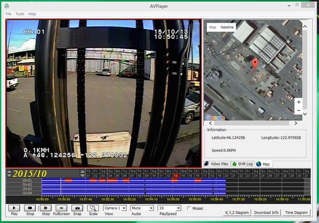 Heavy Duty Industrial Forklift Lift Operator Training and Safety onboard Camera GUI screenshot # 4