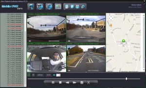 SD4D & SD4W Vehicle driver camera used to monitor fleet driver activities and Dangerous Driving Behaviors w/ Quad Map view Driver Safety Surveillance Video Event Recorder Camera Mobile Video Solution for vehicles