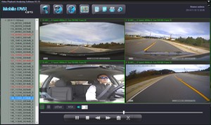 SD4D & SD4W Vehicle driver camera test Cam1-PD Forward View, Cam2-ExCAM Forward View, Cam3-PD Driver, Cam4 ExCAM Rear 3 mobile video security surveillance onboard driver camera system